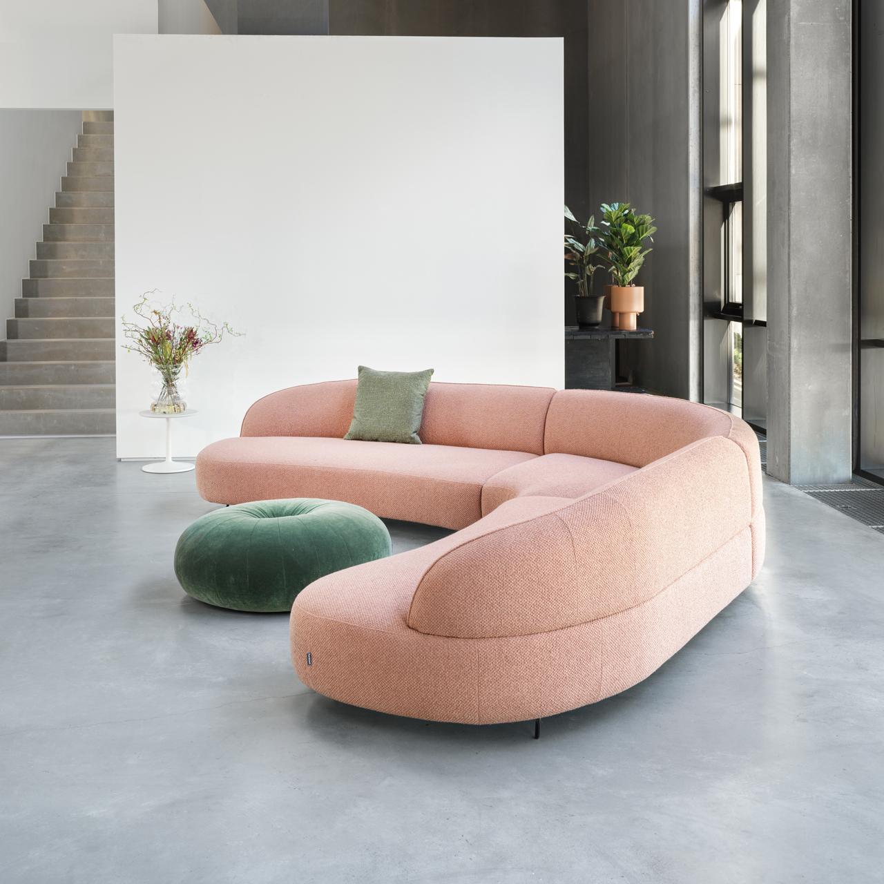 Sofa Aria w tkaninie Etna Peach